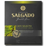 SALGADO Tableta De Chocolate De Leche Café Selecto 75g