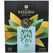 SALGADO Tableta De Chocolate Amargo 72% Moxos Bolivia 75g