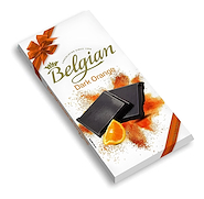 THE BELGIAN Tableta De Chocolate Amargo Con Naranja 100g