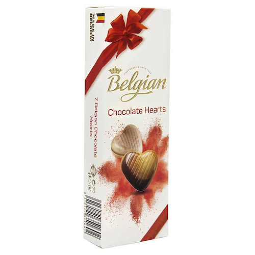 THE BELGIAN Caja De Corazones De Chocolate 65g