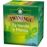 TWININGS Té Verde Con Menta 10U