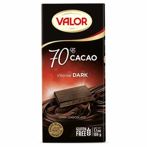 VALOR Chocolate Amargo 70% Cacao Intenso 100g