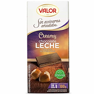 VALOR Chocolate De Leche Sin Azúcar Con Avellanas 100g