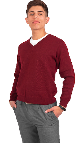Pulover escote en V Unisex La Bella