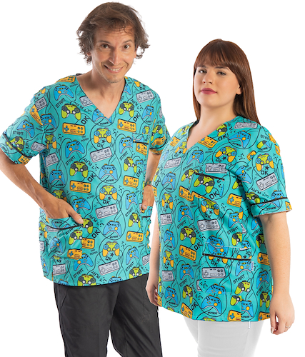 Chaqueta de Tela Importada Estampada Recta T ESPECIAL GAMER