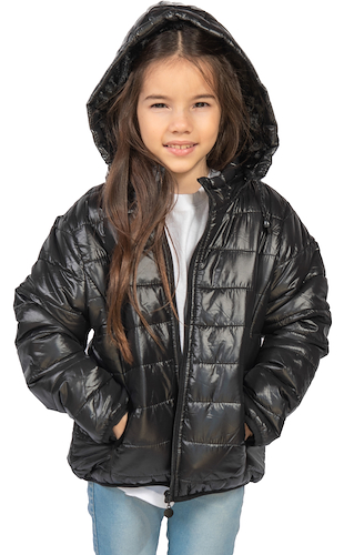 Campera Puffer Con Polar interno Cierre y Capucha Infantil Campera Abrigo INFANTIL