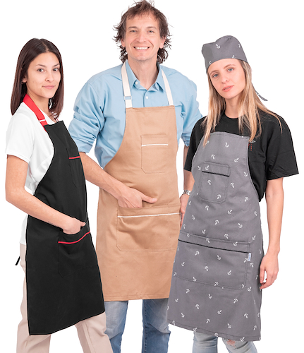 Pechera de Gabardina Chef con Hebilla PASTELERO