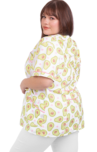 Ambo de Chaqueta Estampada y Pantalon Spandex Paltas