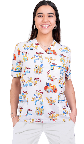 Ambo de Chaqueta Estampada y Pantalon Arciel Unisex Simpson