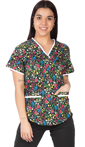 Chaqueta de Spandex Elastizada Estampada JARDIN