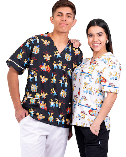 Chaqueta de Tela Importada Estampada Recta Simpson