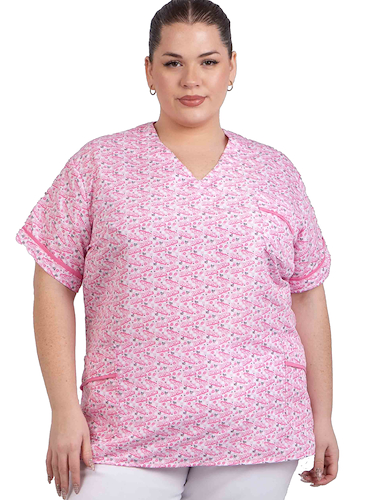 Chaqueta de Tela Importada Estampada Entallada T ESPECIAL Barbie