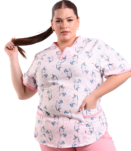 Chaqueta Importada Estampada Ajustable T. Especial Unicornios Tiras