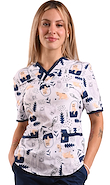 Chaqueta Importada Estampada Ajustable Gatitos Tiras