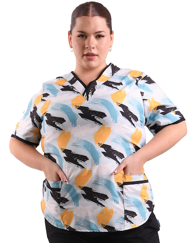 Chaqueta de Batista Estampada Ajustable T ESPECIAL Picasso Tiras