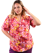 Chaqueta de Importada Estampada Ajustable T ESPECIAL Orquidea