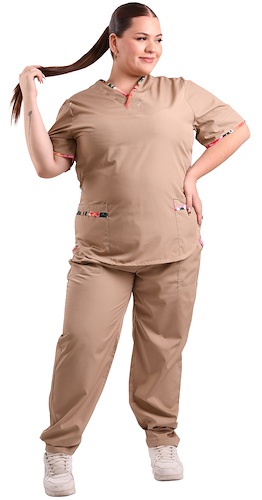 Ambo Ajustable Simil Arciel con Vivo Estampado T Especial Paula