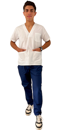 Ambo Unisex Simil Arciel Recto Combinado Greys