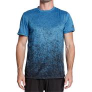 SKECHERS T-SHIRT CYAN MELANGE